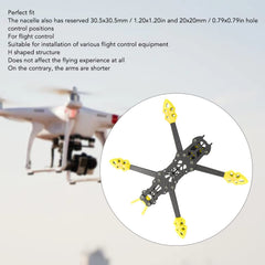 KENANLAN Quadcopter Frame Kit, FPV Racing Drone Frame Professional 225mm Wheelbase Carbon Fiber Quadcopter Frame RC Drone Accessories (Yellow)