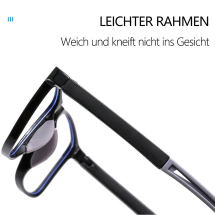 Fsread Reading Glasses Men Set of 3 Sporty Design, Comfortable and Flexible Lightweight Blue Light Blocking Reading Aid for Men +2.0