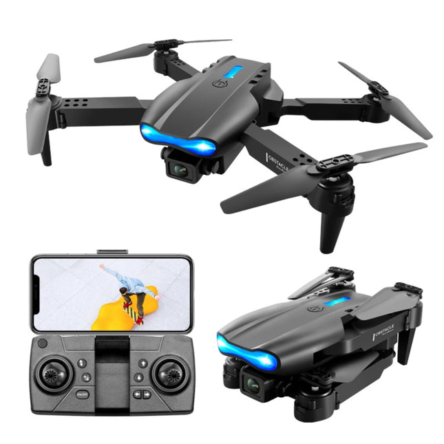 Foldable RC Drone, Obstacle Avoidance, Quadcopter, HD Dual Camera, 4k Aerial Photography, RC Aircraft, Supporting Wi-Fi App, Gifts for Kids and Adults