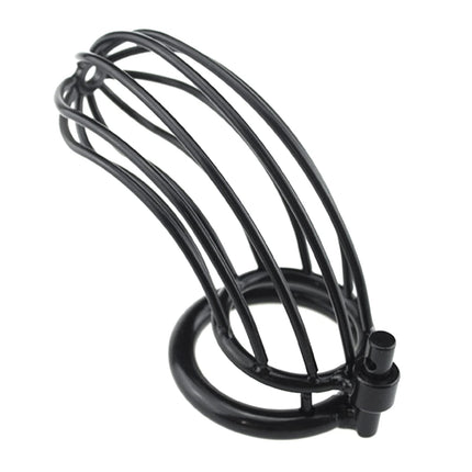 Penis cage metal chastity cage men's metal chastity cage male metal penis cage, 3 sizes, stainless steel cock cage with lock, SM bondage sex toy from 18 for couples extreme sex game (L)