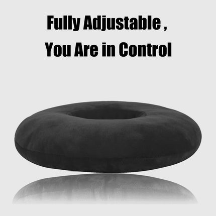 UKTYUAS Piercing Pillow with Hole, For Ear Against Earache, Donut Pillow, Ear Cushion, Sleeping Ring for Side Sleepers for Pain Relief, Pillow, Ear Cushion (Black)