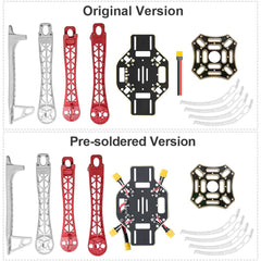 HAWK'S WORK F450 drone frame, 450mm wheelbase quadcopter frame kit with landing skids (pre-soldered)