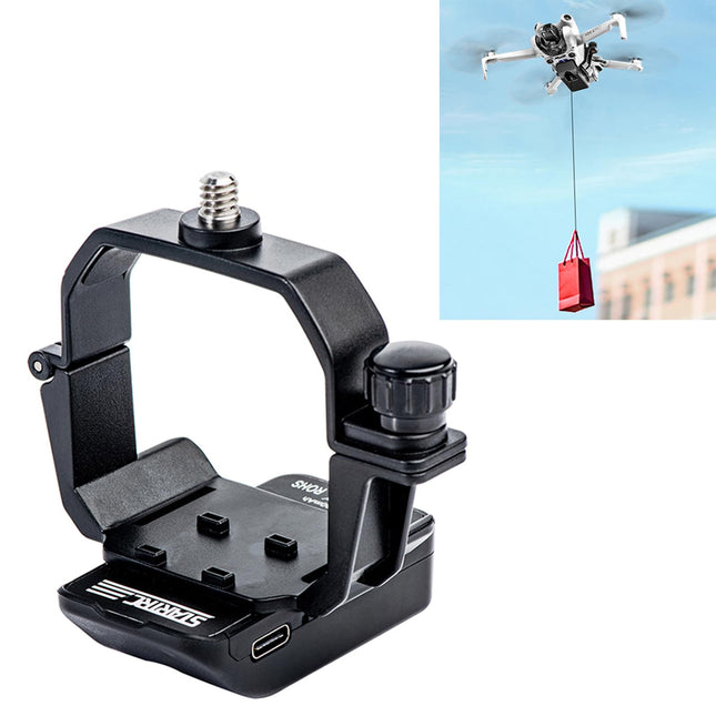 LICHIFIT Drone Airdrop System with 1/4 Screw Adapter for DJI Mini 4 Pro Photosensitive Thrower Transport Delivery Payload Release Drop Device