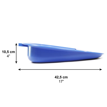 PEPE Mobility - Bedpan for adults, plastic, chamber pot bed, urinal bottles for men and women, elderly people, blue