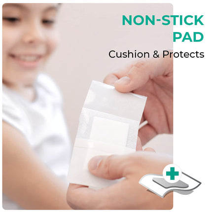 Medrull Sterile Wound Dressing 6x7 cm Sterile Wound Plasters ULTRA PORE Strong Adhesive - Protects against cuts and scratches Plasters Individually wrapped 50 pieces