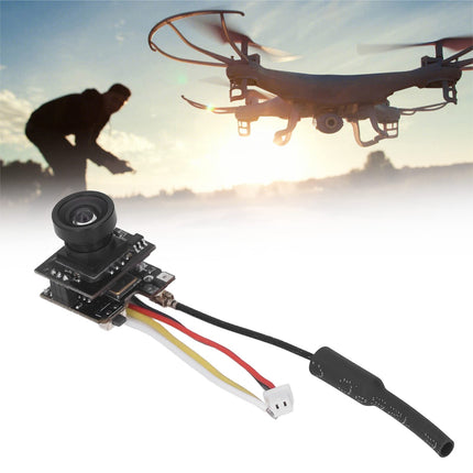 Alomejor AIO FPV Camera Wireless Video Transmitter with 800TVL HD Micro Cam for NTSC PAL Drones Racing Cars FPV Goggles Screens