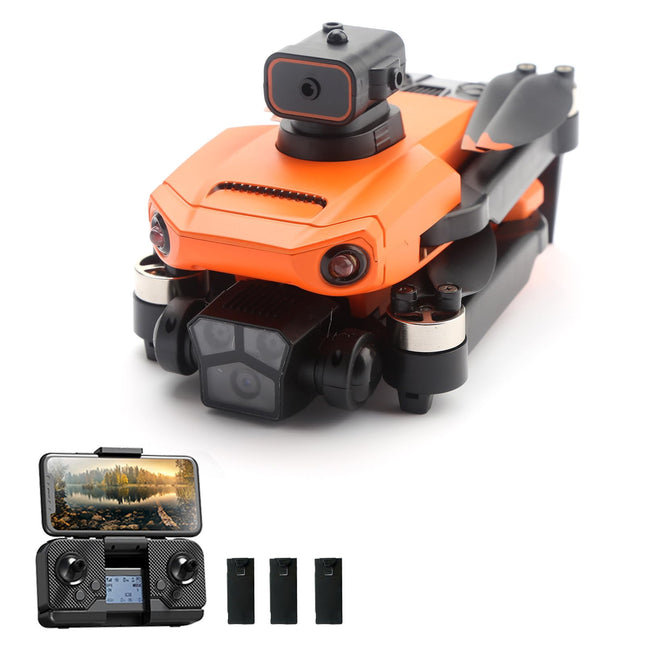 Goolsky Drone, Drone with 4K Dual Camera GPS, Obstacle Avoidance, Brushless Motor, Optical Flow Positioning, RC Drone for Kids and Adults, with Storage Bag