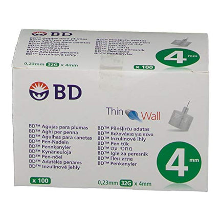 BD Thin Wall pen needles 32G 4mm