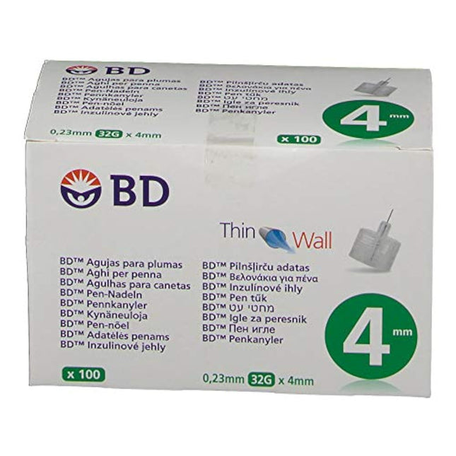 BD Thin Wall pen needles 32G 4mm