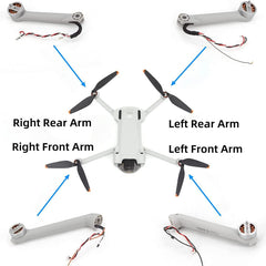 ONTOMYO Original Mini 3 Pro Arm Spare Parts for DJI Mini 3 Pro Drone (Right Rear Arm)