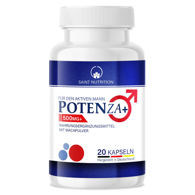 NEW: Potenza+ for men – Extra strong for men, immediate effect – New formula in premium quality – High dose with Maca, L-Arginine &amp; Zinc – Original capsules for optimal support