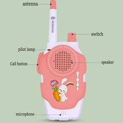 XUBX Walkie Talkies for Children, 300m Range, Set of 2, Children's Walkie Talkie, Toy for Indoor Outdoor Activity Stem, Radio Children for 3-12 Years Gift, Clear Voice for Adventure, Hiking