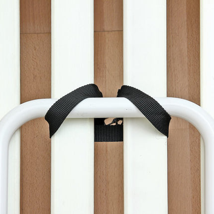 Alberts 140496 Bed Riser | Handle: Steel, white plastic-coated, Ø21 mm | Plate: Plastic, white, 330 x 560 x 620 mm