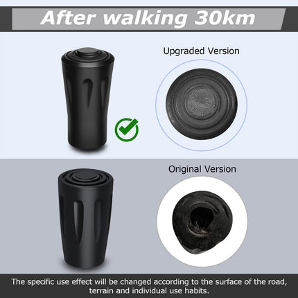OTraki 12 pieces walking sticks rubber buffer Nordic walking stick walking stick rubber buffer for trekking sticks trekking accessories rubber for hiking sticks