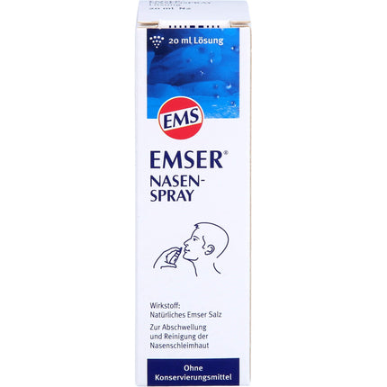 Emser Nasal Spray with Natural Emser Salt for Children and Adults – For Allergies and Colds – 20 ml