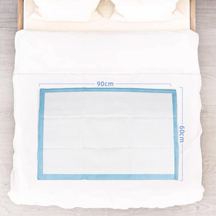 25 × Medical Underpads 60 x 90 cm, Incontinence Pad Disposable, 5-Layer Cellulose Changing Mat for Babies, Highly Absorbent Incontinence Bed Pad, Waterproof, for Adult Babies and Pets