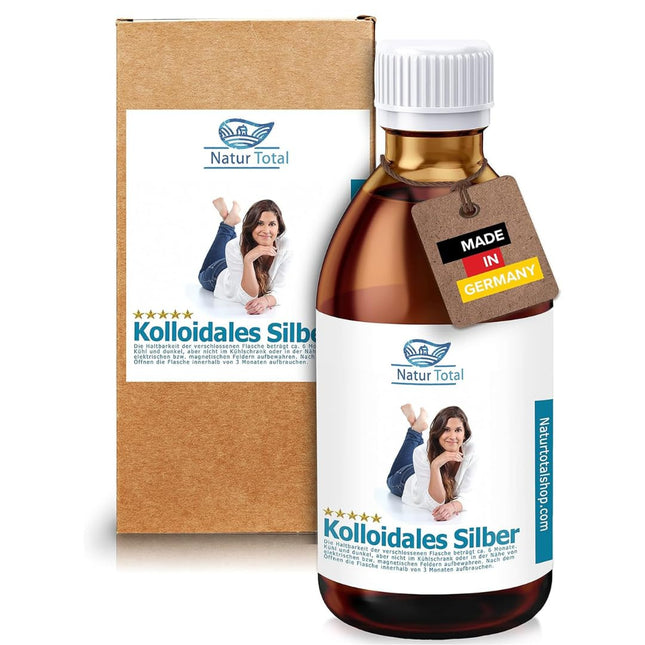 Natur Total Colloidal Silver 100 PPM 1000 ml silver water high dosage 100 ppm - glass bottle - finer particles, high effectiveness