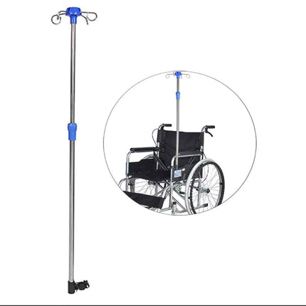 summerr infusion stand, IV stand for wheelchair users, IV pole with stainless steel, height-adjustable display stand