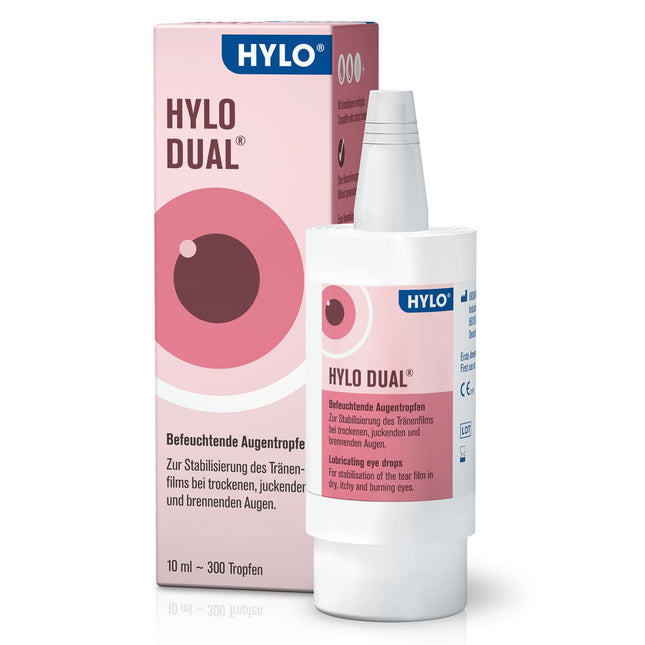HYLO DUAL eye drops for dry eyes with hyaluronic acid and ectoine, 10 ml
