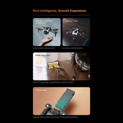 Drones with Camera for Adults and Kids, 4K HD Foldable RC Quadcopter with 3 Cameras, One-Key Takeoff/Landing, Gravity Induction, 4-Way Obstacle Avoidance
