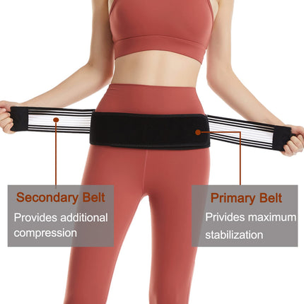 Sacroiliac SI hip belt, relief from sciatica, pelvic, back and leg pain, for back problems, pregnancy, incorrect strain and for the prevention of heavy lifting and carrying