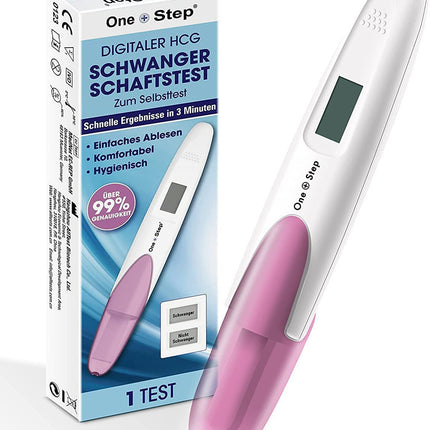 One+Step Pregnancy Test Early Digital I Pregnancy Test I 1x Early Pregnancy Test I Early Pregnancy Test with Pregnant or Not Pregnant Indicator I 25 mIU/ml