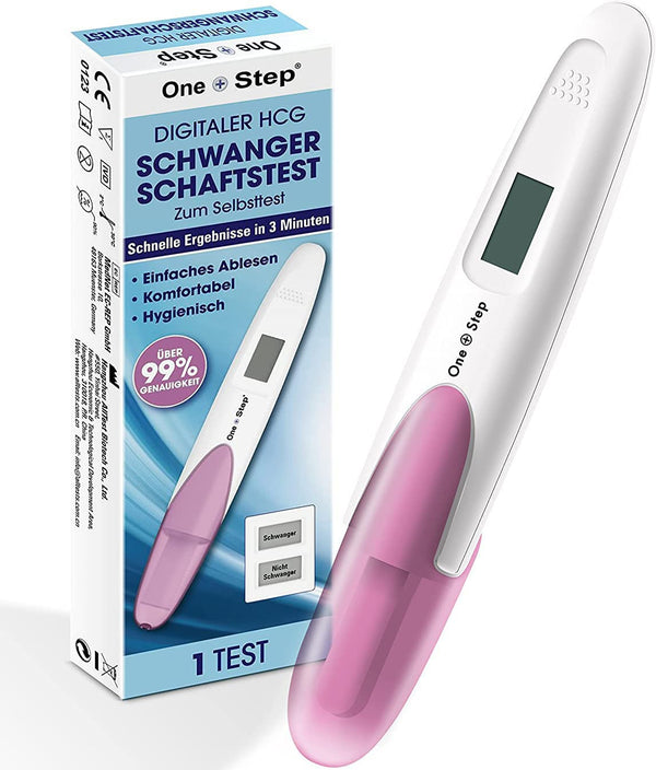 One+Step Pregnancy Test Early Digital I Pregnancy Test I 1x Early Pregnancy Test I Early Pregnancy Test with Pregnant or Not Pregnant Indicator I 25 mIU/ml