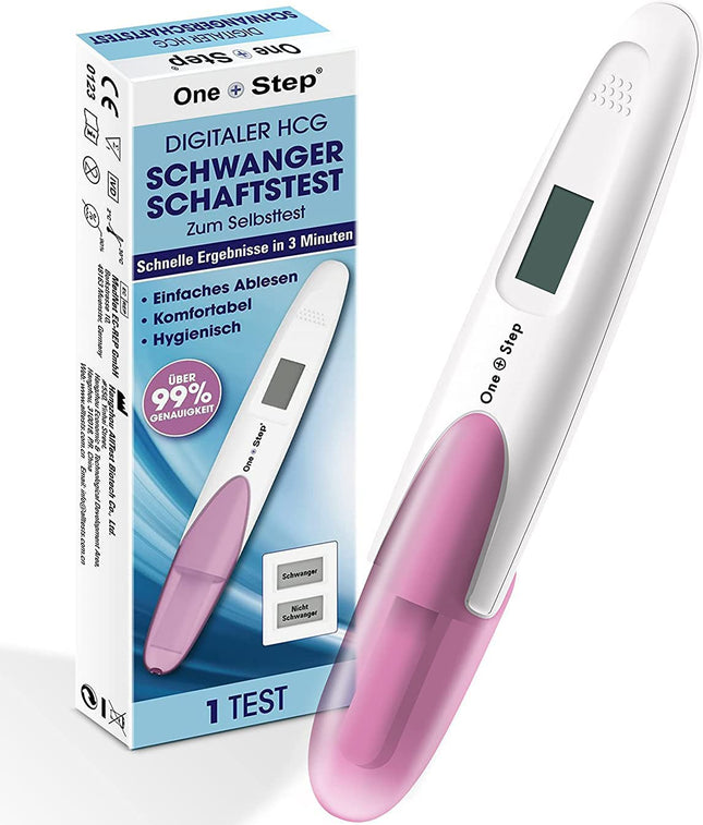 One+Step Pregnancy Test Early Digital I Pregnancy Test I 1x Early Pregnancy Test I Early Pregnancy Test with Pregnant or Not Pregnant Indicator I 25 mIU/ml