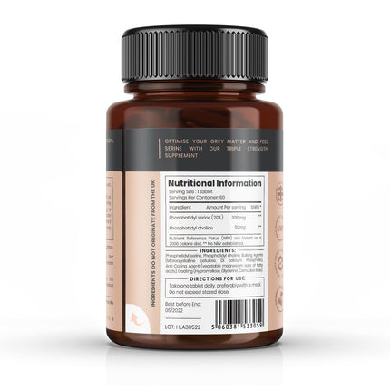 Triple Strength Phosphastidylserine and Phosphastidylcholine x 60 Tablets