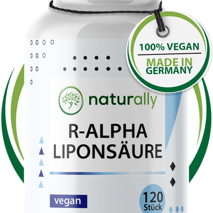 naturally R Alpha Lipoic Acid Capsules [120 Capsules] – 300 mg high-dose, vegan, Made in Germany