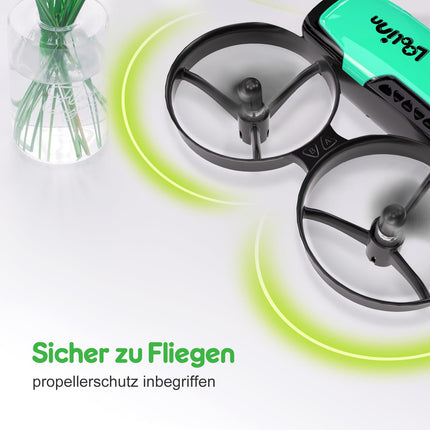Loolinn | Drone with Camera as a Gift for Kids - Mini Drone Remote Controlled with Video &amp; Photos/Adjustable Camera/Two Batteries/C0 Certified (Gift for Boys and Girls)