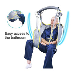 Mierty Patient Lifter Sling, Stair Slide Transfer Belt, Patient Lift Stair Board, Mesh Toilet Sling