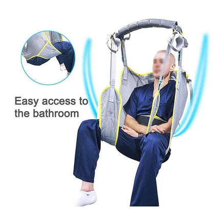 Mierty Patient Lifter Sling, Stair Slide Transfer Belt, Patient Lift Stair Board, Mesh Toilet Sling