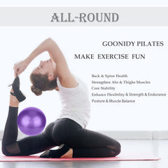 Pilates Ball, Gymnastic Ball Small, 22cm Pilates Ball, Gymnastic Balls Children, Overball Fitness Ball Yoga Ball Fitball Office Ergonomic Balance Equipment for Yoga Gymnastics Gym Exercise Fitness Therapy Supplies