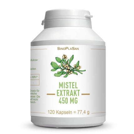 Mistletoe extract 450 mg capsules | vegan &amp; 100% natural | high dosage | 120 capsules | Made in Germany