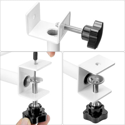 QWORK® Bed Rail, Clip-on Bed Rail for Adults, Fall Prevention at Bed, Durable Carbon Steel