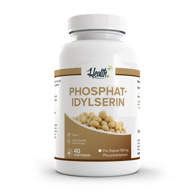 Zec+ Nutrition Health+ Phosphatidylserine - 120 capsules with 100 mg phosphatidylserine per capsule, from soy, for concentration and memory, Made in Germany
