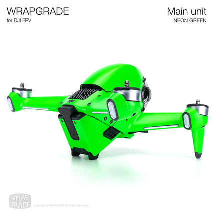 WRAPGRADE Skin Compatible with DJI FPV (NEON Green)