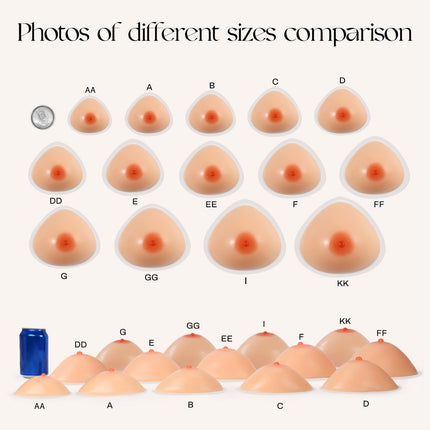 Vollence A Cup Self-Adhesive Triangle Silicone Breast Forms False Breasts Silicone Breast Forms Breast Breast Form for Mastectomy Prosthesis Transvestism Crossdressers Cosplay Bra Inserts