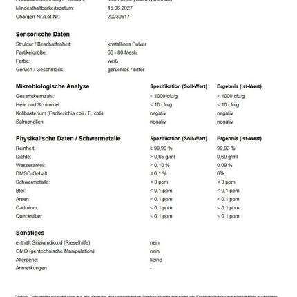 Bonemis® Premium MSM Powder, 3 kg (3 bags of 1 kg each), 99.95% purity, 60-80 mesh, no silicon dioxide, no DMSO residues
