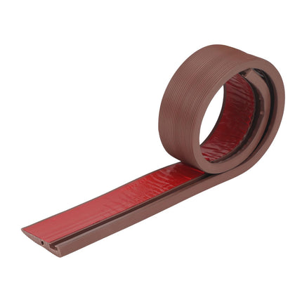 Door threshold ramp, 90 x 7.5 x 1CM / 1.5CM / 2CM wheelchair ramp PVC threshold ramp, door threshold ramps for wheelchairs, walkers or e-scooters (brown, 1CM)