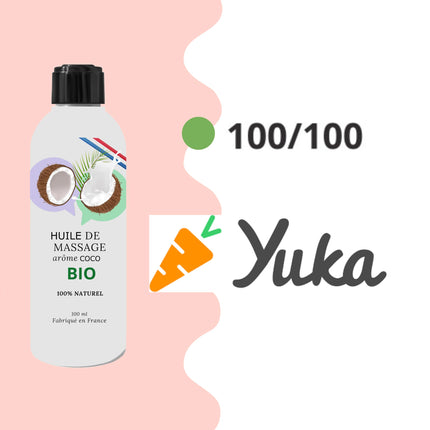 Massage oil for sex - Edible coconut oil. Lubricant for the intimate area. Couple adult fun, relaxing, aphrodisiac, oral toy. Valentine's Day, organic, 100% natural.