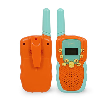 Legami - Set of 2 walkie-talkies, walkie-talkies with 8 channels, transmission up to 3-5 km in open space, adjustable volume, radio for long-distance communication, 4 x 14 x 2 cm