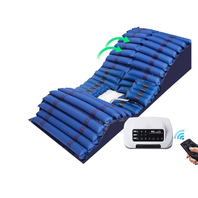 Anti-decubitus air mattress alternating pressure mattress, PVC air mattress for home use with air pump, leg bending function E