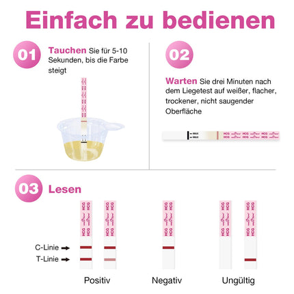 Easy@Home 40 x Pregnancy Test Early Test 10 mIU/ml - Sensitive Pregnancy Test - Early Pregnancy Test Strips with Highest Accuracy | Reliable Ultra Early Pregnancy Test