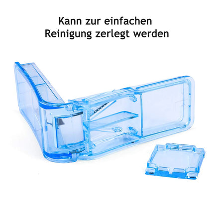 Opret Tablet Splitter for Large and Small Tablets For Tablet Vitamin Medicine into Half Quarters Blue
