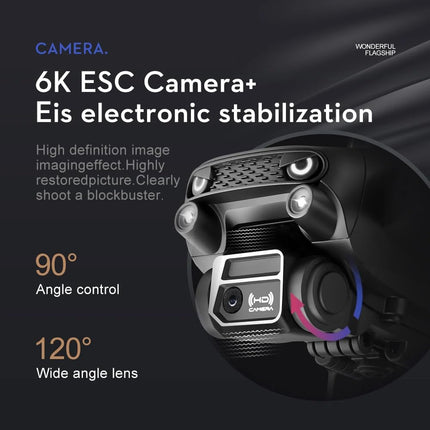 LUXWALLET Libra Spectra - 2025 Editie - Drone Met Laser Obstakel Ontwijking - Dual-Camera Systeem - Optical Flight Positioning - Stijgen En Landen Met EEN Knop - Headless Mode