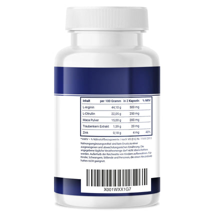 NEW: Potenza+ for men – Extra strong for men, immediate effect – New formula in premium quality – High dose with Maca, L-Arginine &amp; Zinc – Original capsules for optimal support
