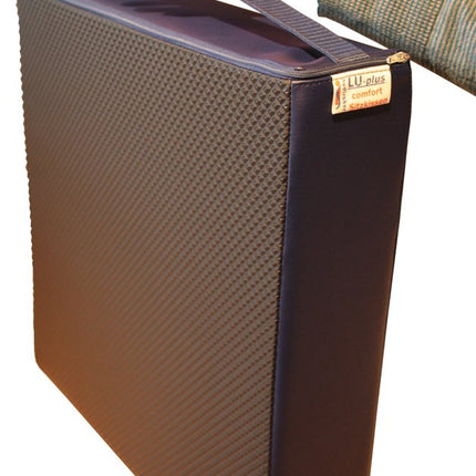 LUplus XL Orthopedic booster seat 43x43x height 10 cm Skai black