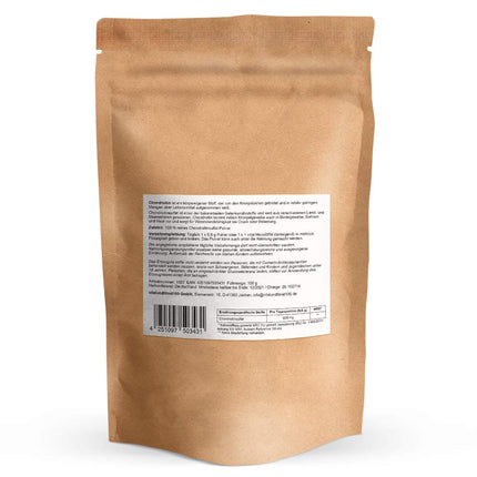 Chondroitin Powder - 100 g - Chondroitin Sulfate - Sulfate, Sulfates - Top Quality - Finely Ground - NO Additives or Excipients - Quality: MADE IN GERMANY